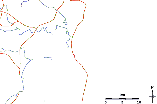 Strade e fiumi intorno Tuncurry-North Wall