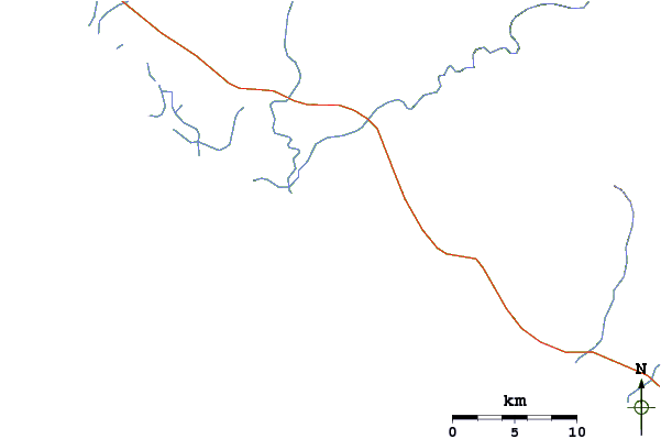 Strade e fiumi intorno Villa Bonita