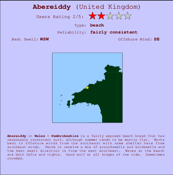 Abereiddy Mappa ed info della località