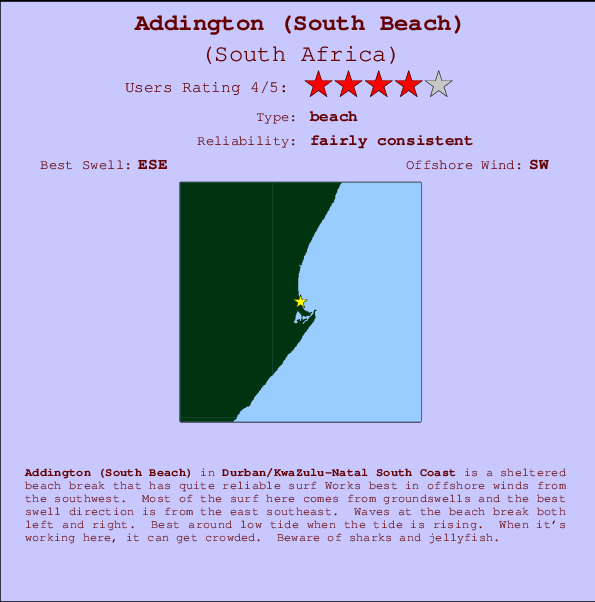 Addington (South Beach) Mappa ed info della località
