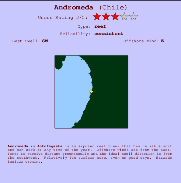 Andromeda Mappa ed info della località