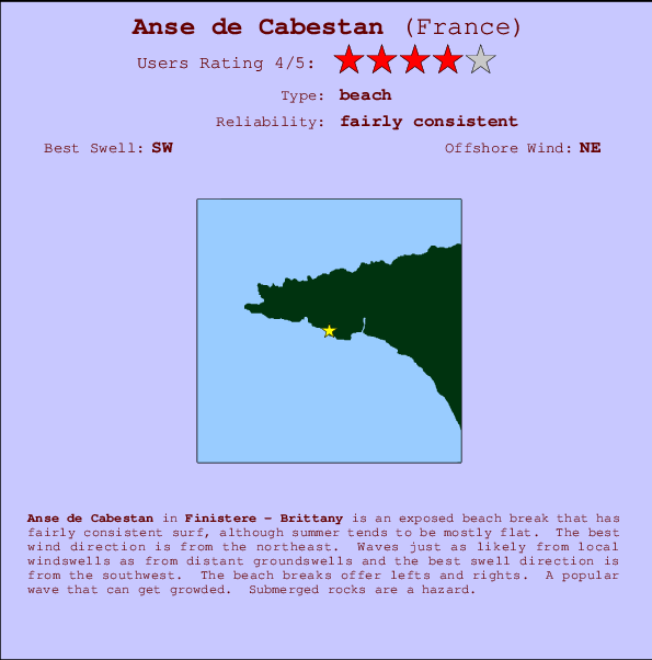 Anse de Cabestan Mappa ed info della località