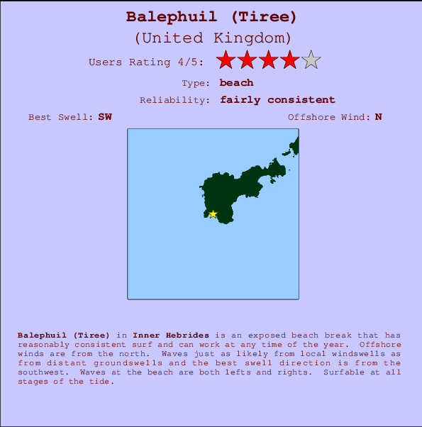 Balephuil (Tiree) Mappa ed info della località