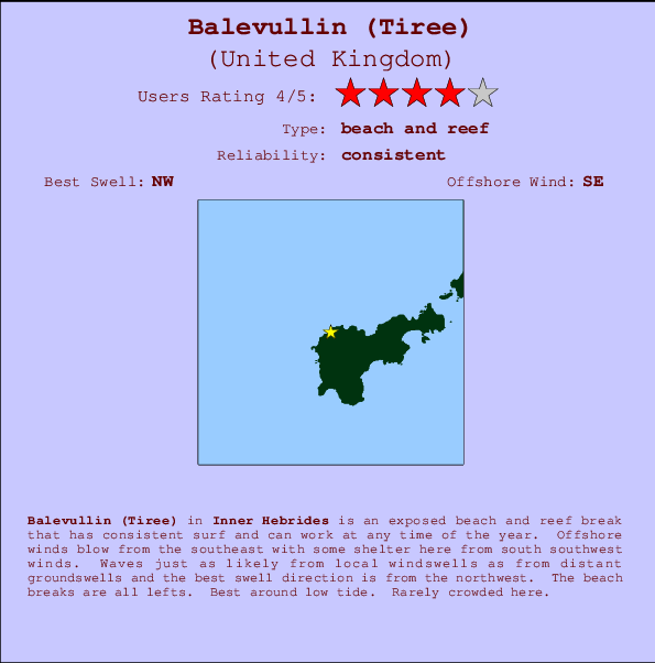Balevullin (Tiree) Mappa ed info della località
