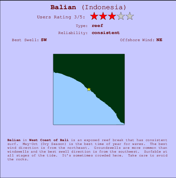 Balian Mappa ed info della località