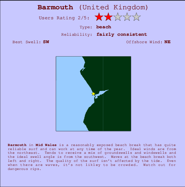 Barmouth Mappa ed info della località