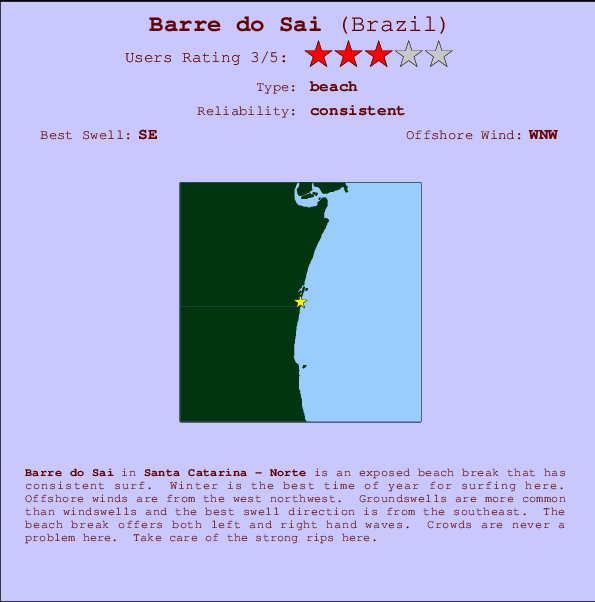 Barre do Sai Mappa ed info della località