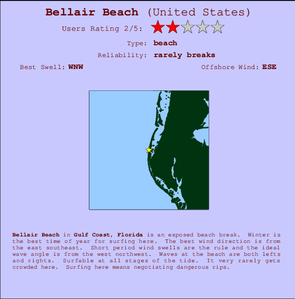 Bellair Beach Mappa ed info della località
