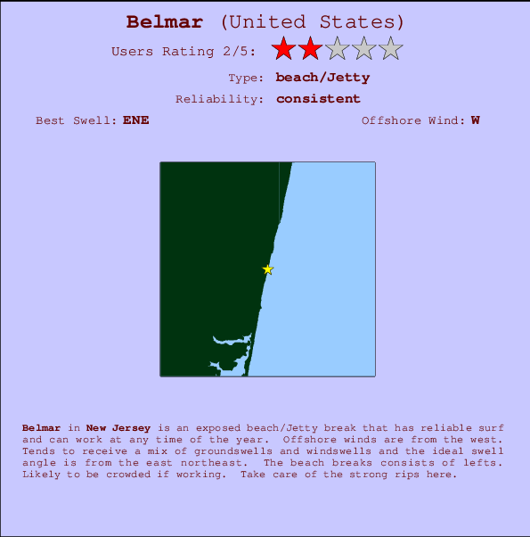 Belmar Mappa ed info della località
