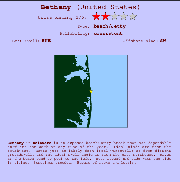 Bethany Mappa ed info della località