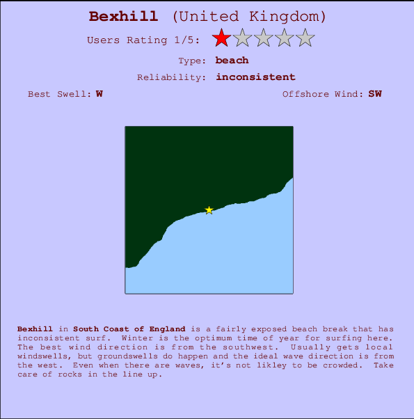 Bexhill Mappa ed info della località