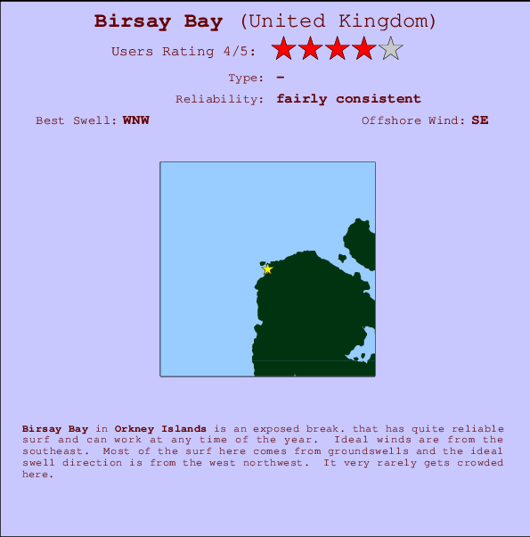Birsay Bay Mappa ed info della località