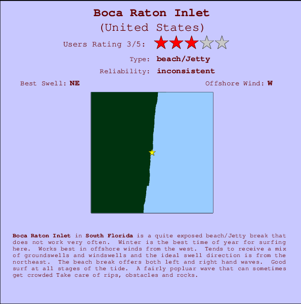 Boca Raton Inlet Mappa ed info della località