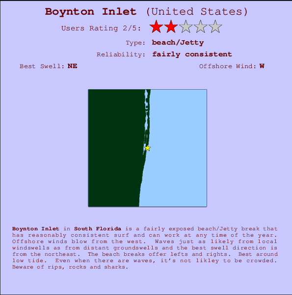 Boynton Inlet Mappa ed info della località