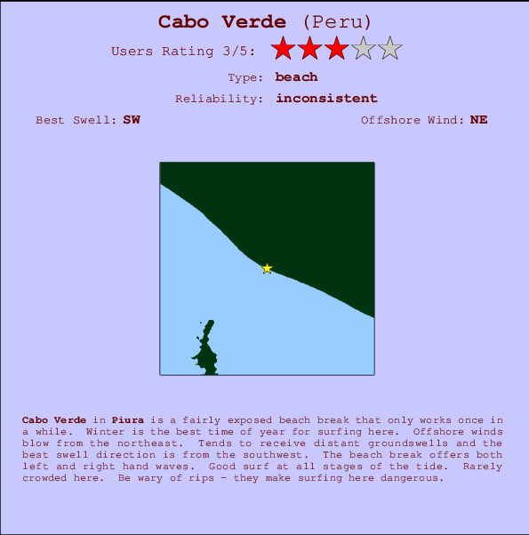 Cabo Verde Mappa ed info della località