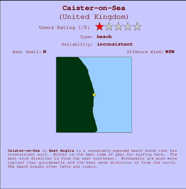 Caister-on-Sea Mappa ed info della località