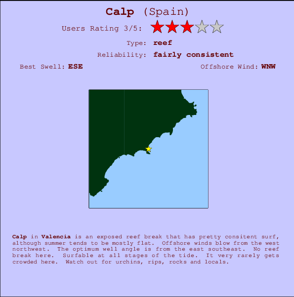 Calp Mappa ed info della località