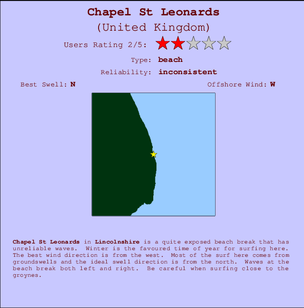 Chapel St Leonards Mappa ed info della località