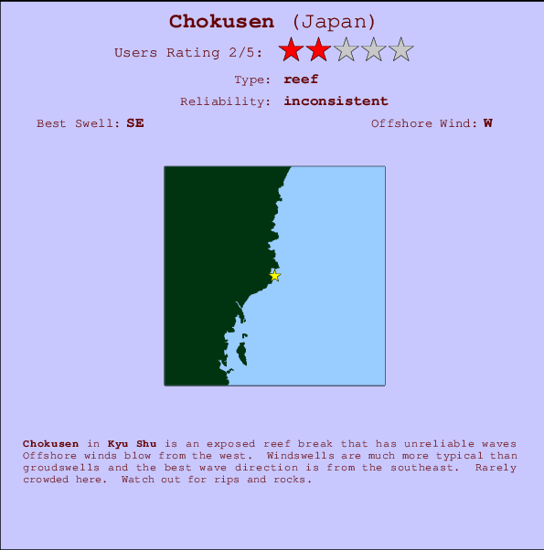 Chokusen Mappa ed info della località