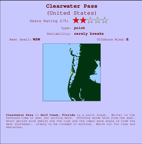 Clearwater Pass Mappa ed info della località