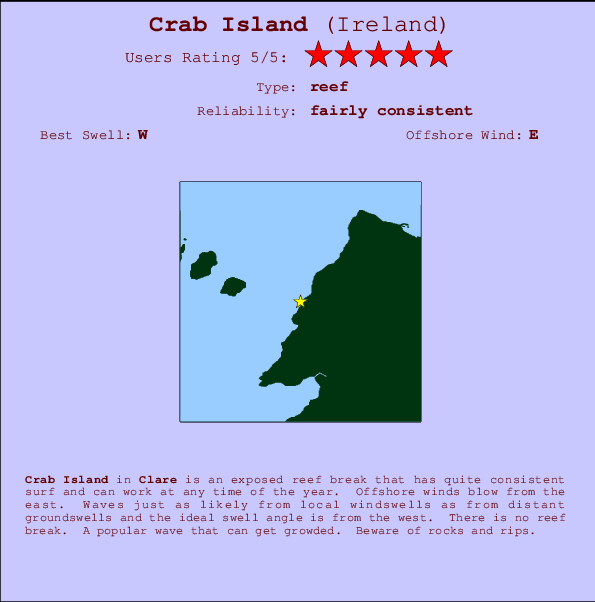 Crab Island Mappa ed info della località