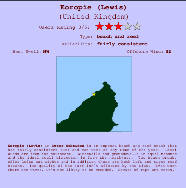 Eoropie (Lewis) Mappa ed info della località