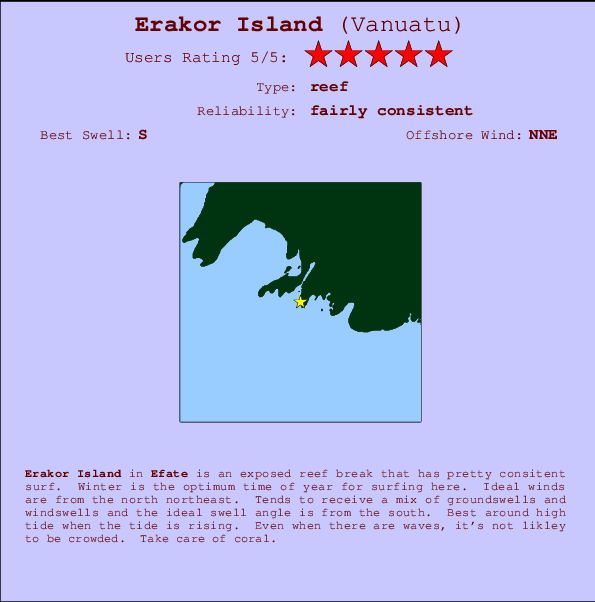Erakor Island Mappa ed info della località