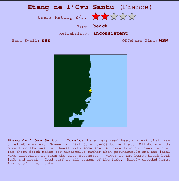 Etang de l'Ovu Santu Mappa ed info della località