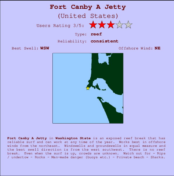 Fort Canby A Jetty Mappa ed info della località