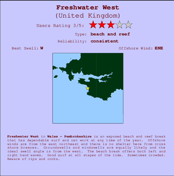 Freshwater West Mappa ed info della località