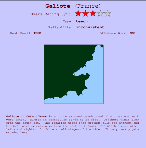 Galiote Mappa ed info della località
