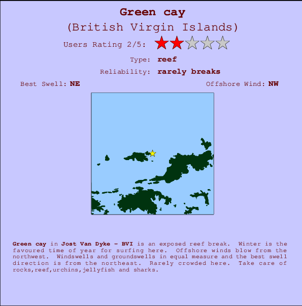 Green cay Mappa ed info della località
