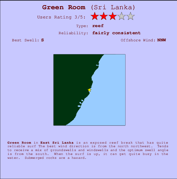 Green Room Mappa ed info della località