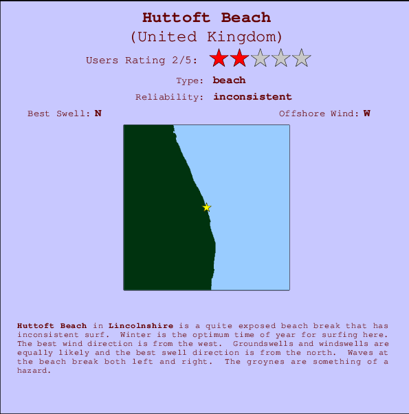 Huttoft Beach Mappa ed info della località