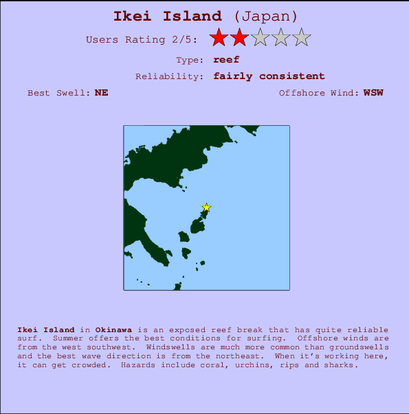 Ikei Island Mappa ed info della località
