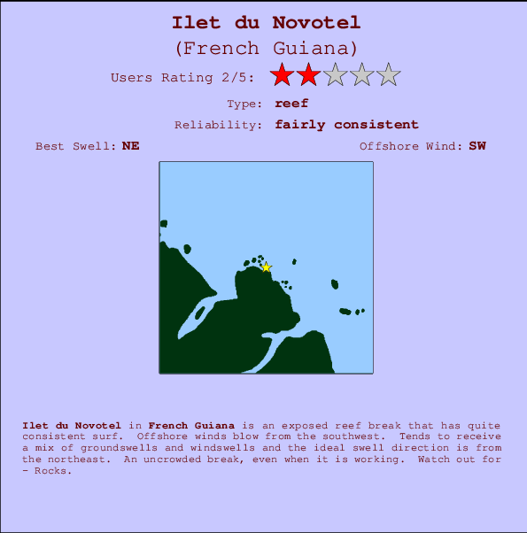 Ilet du Novotel Mappa ed info della località