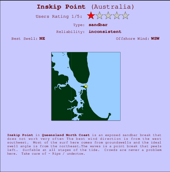 Inskip Point Mappa ed info della località