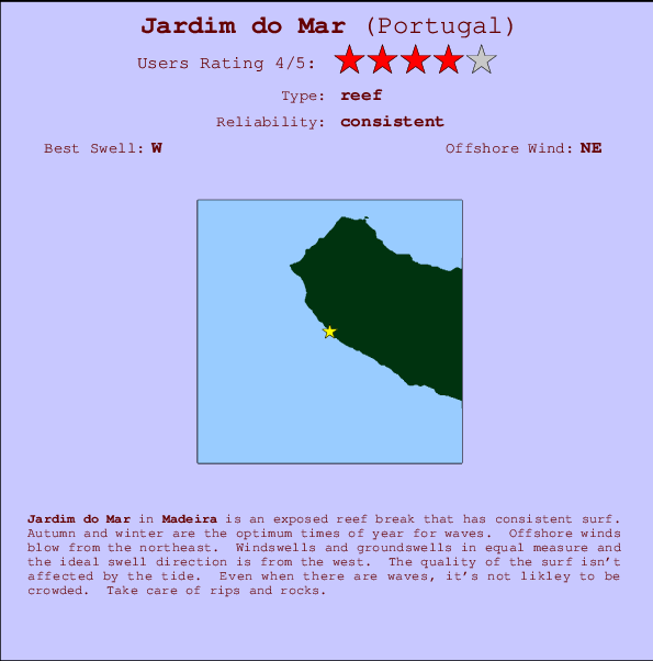 Jardim do Mar Mappa ed info della località