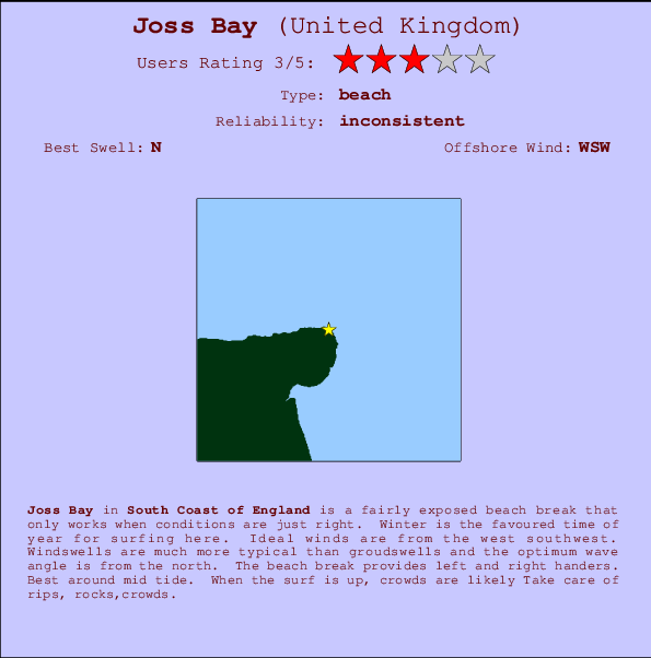 Joss Bay Mappa ed info della località