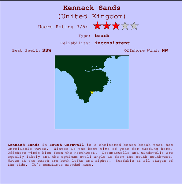 Kennack Sands Mappa ed info della località