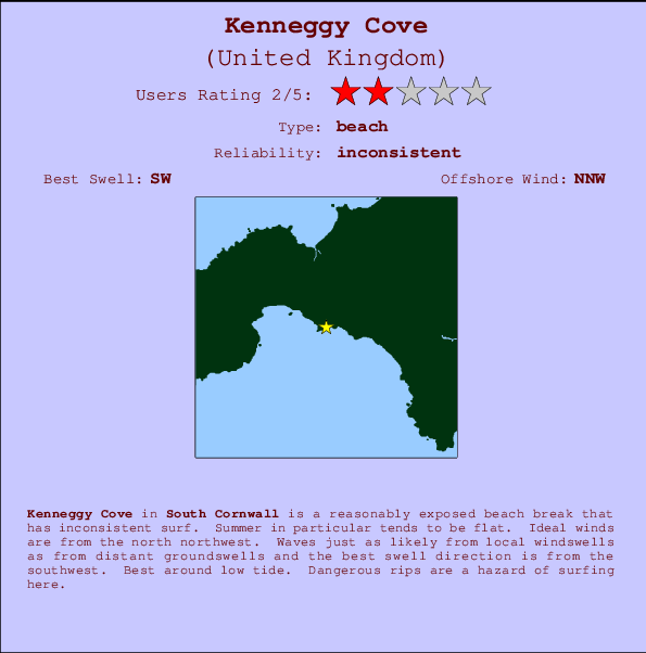 Kenneggy Cove Mappa ed info della località