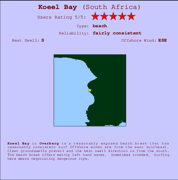Koeel Bay Mappa ed info della località