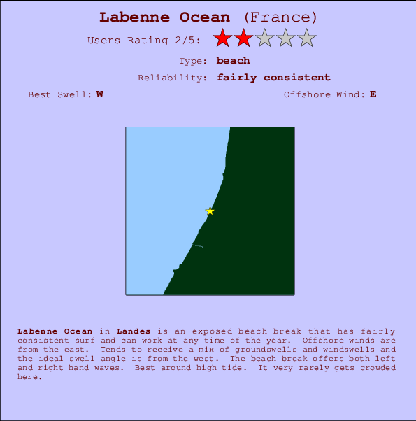 Labenne Ocean Mappa ed info della località