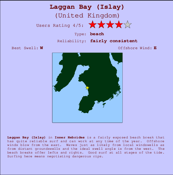 Laggan Bay (Islay) Mappa ed info della località