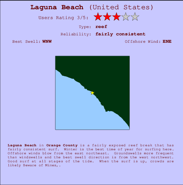 Laguna Beach Mappa ed info della località