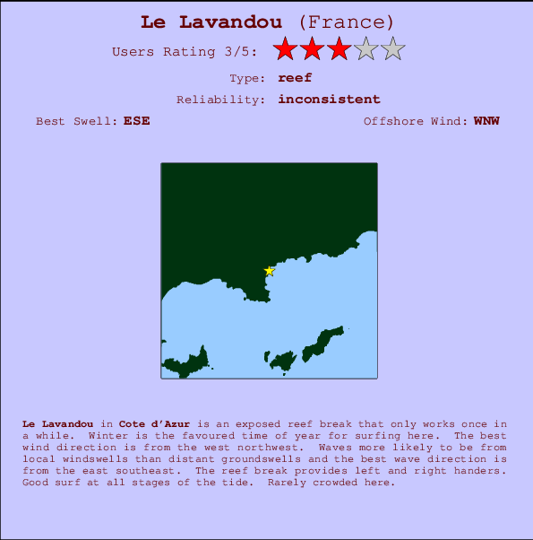 Le Lavandou Mappa ed info della località