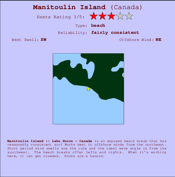 Manitoulin Island Mappa ed info della località