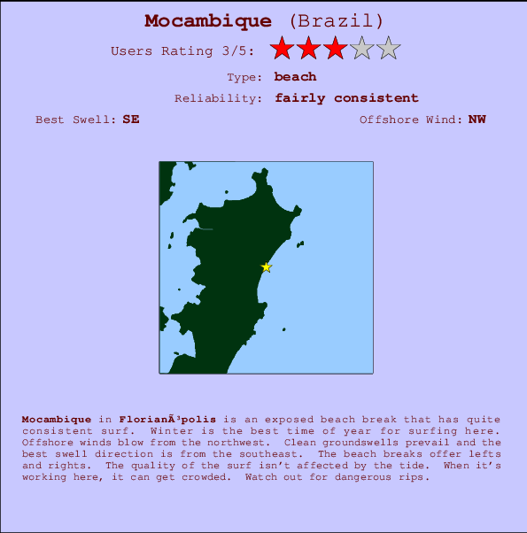 Mocambique Mappa ed info della località