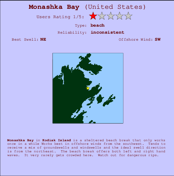 Monashka Bay Mappa ed info della località