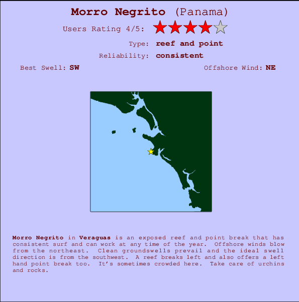 Morro Negrito Mappa ed info della località